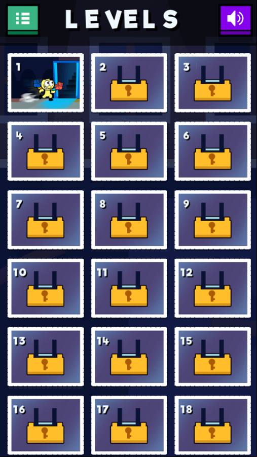 Grab Pack BanBan Game Level Select Screenshot.