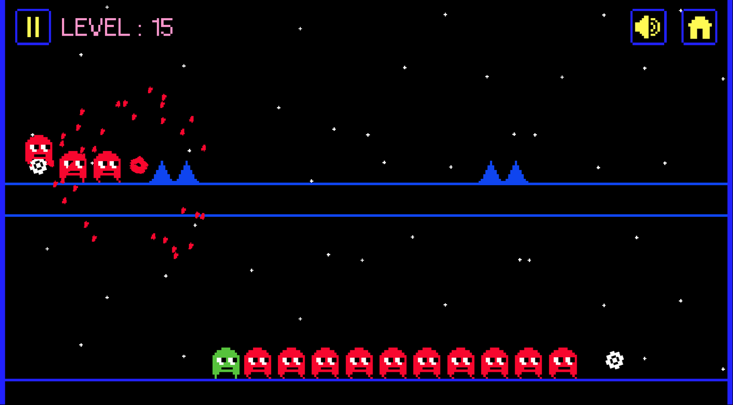 Green vs Red Game Level Challenge Screenshot.