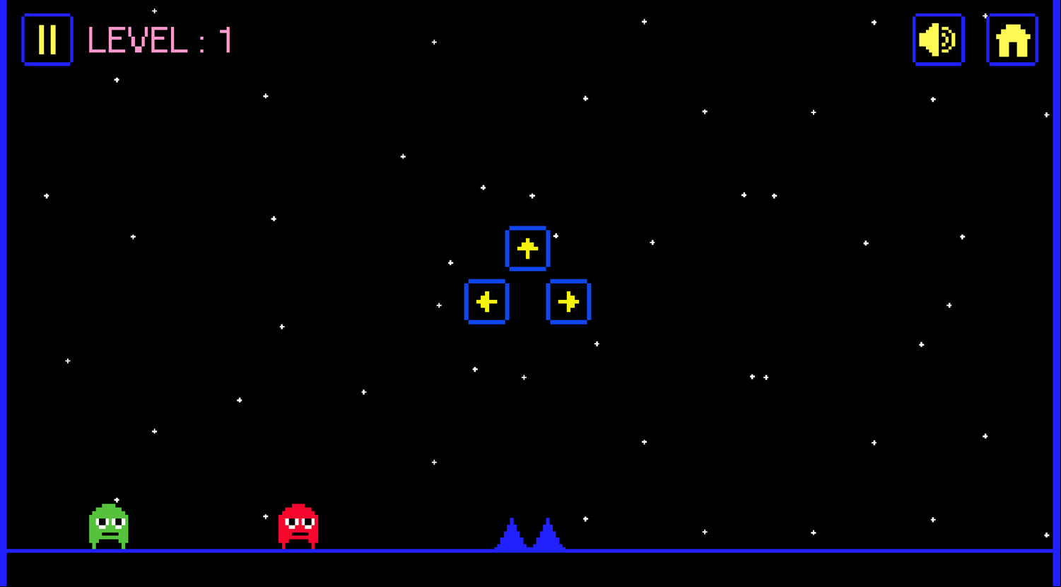 Green vs Red Game Level Start Screenshot.