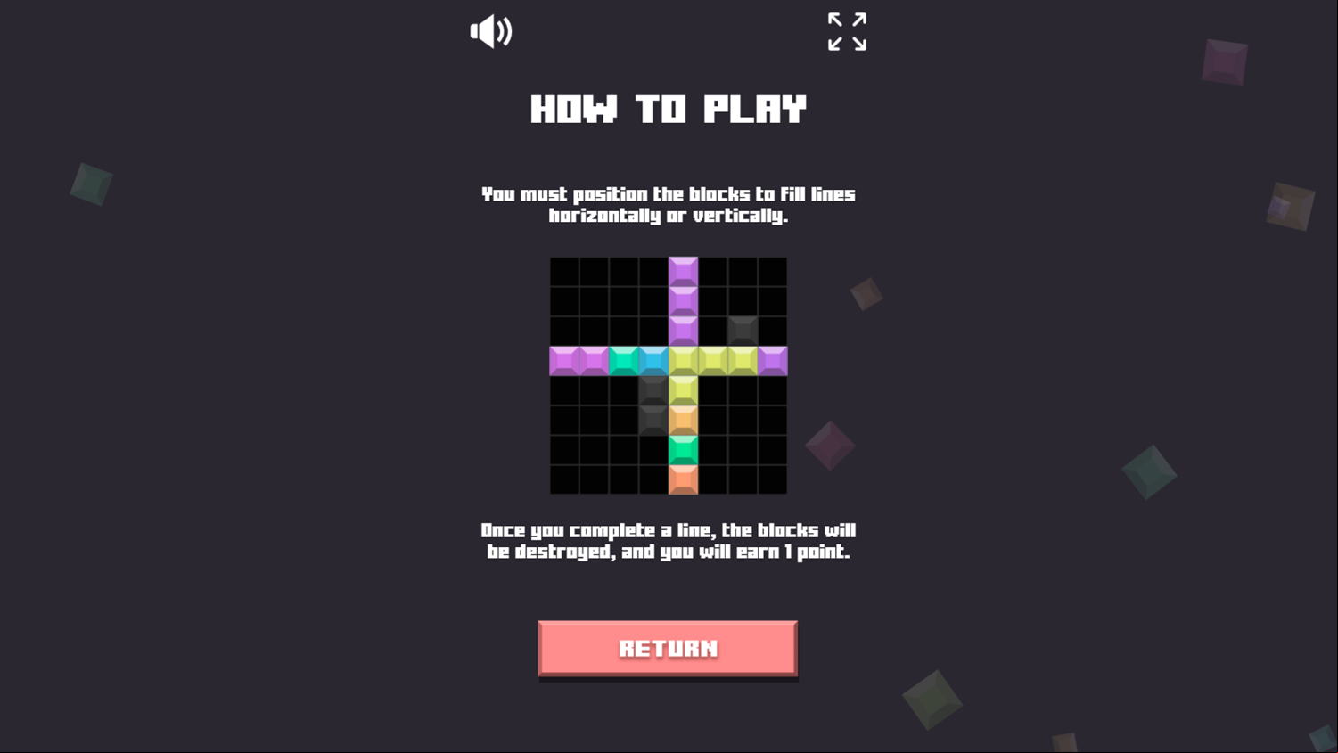 Grid Blocks Game How To Play Screenshot.