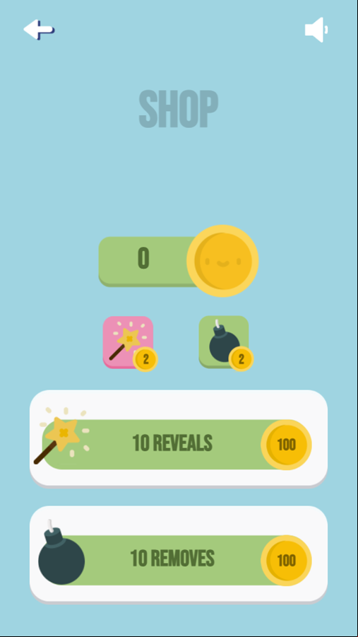 Guess The Word Game Shop Screenshot.