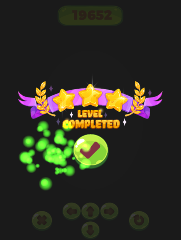 Halloween 2048 Game Level Completed Screen Screenshot.