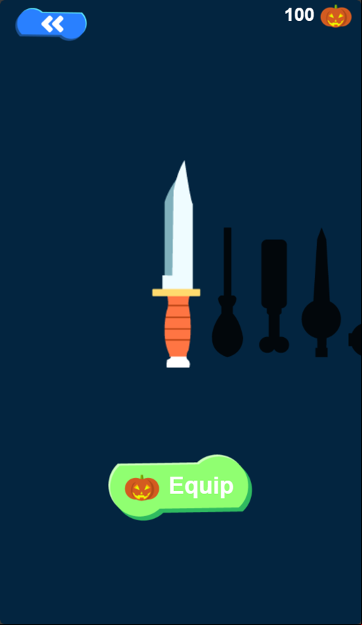 Halloween Knife Game Choose Knife Screenshot.