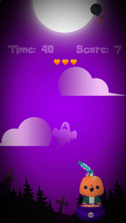 Halloween Party Game Play Screenshot.