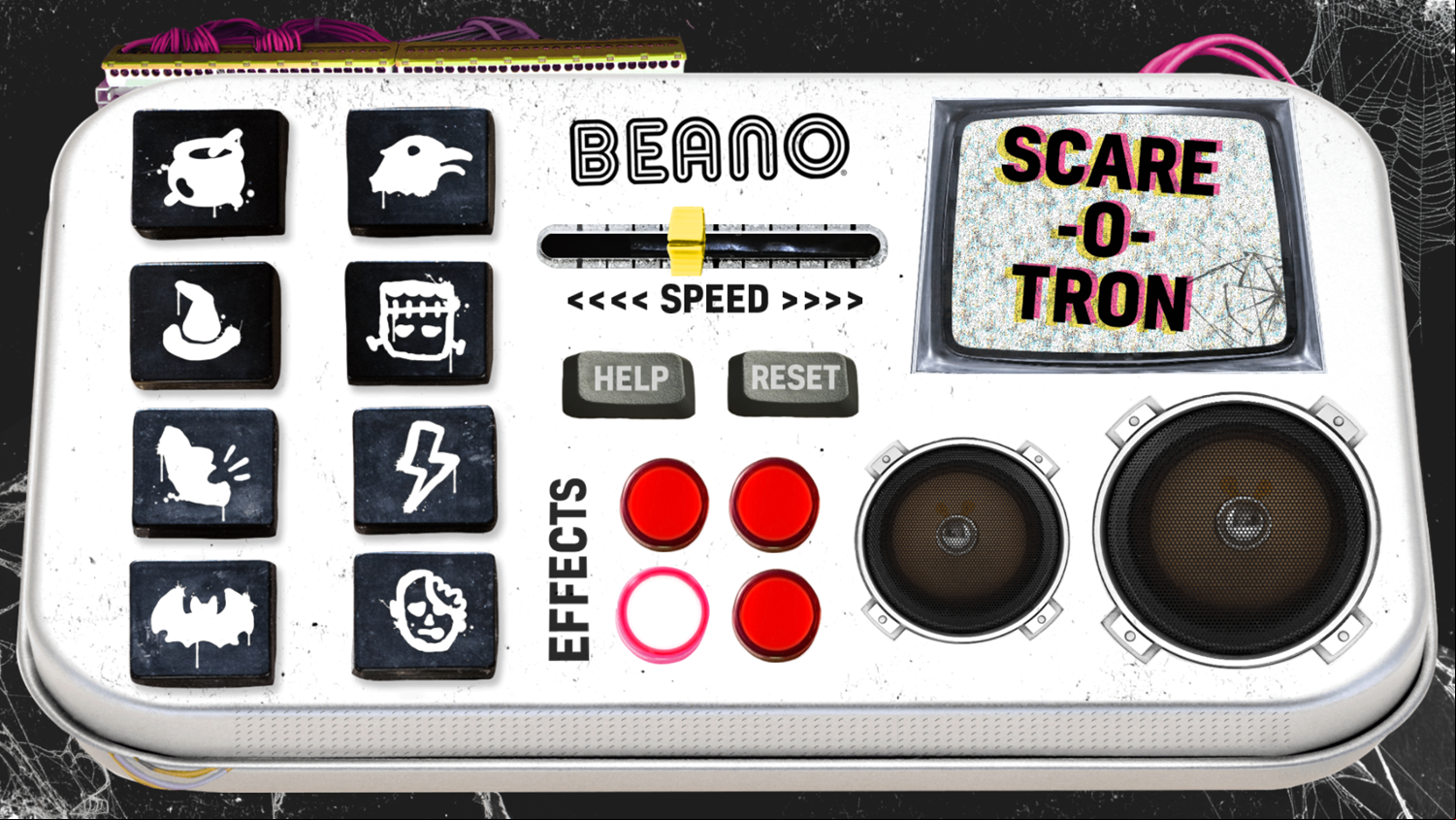 Halloween Soundboard Game Welcome Screen Screenshot.