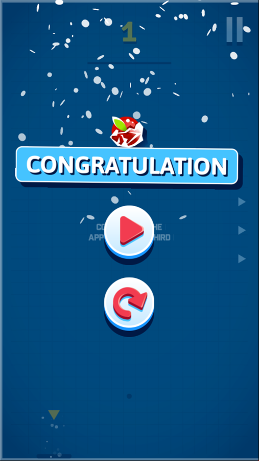 Happy Snake 2 Game Level Complete Screenshot.