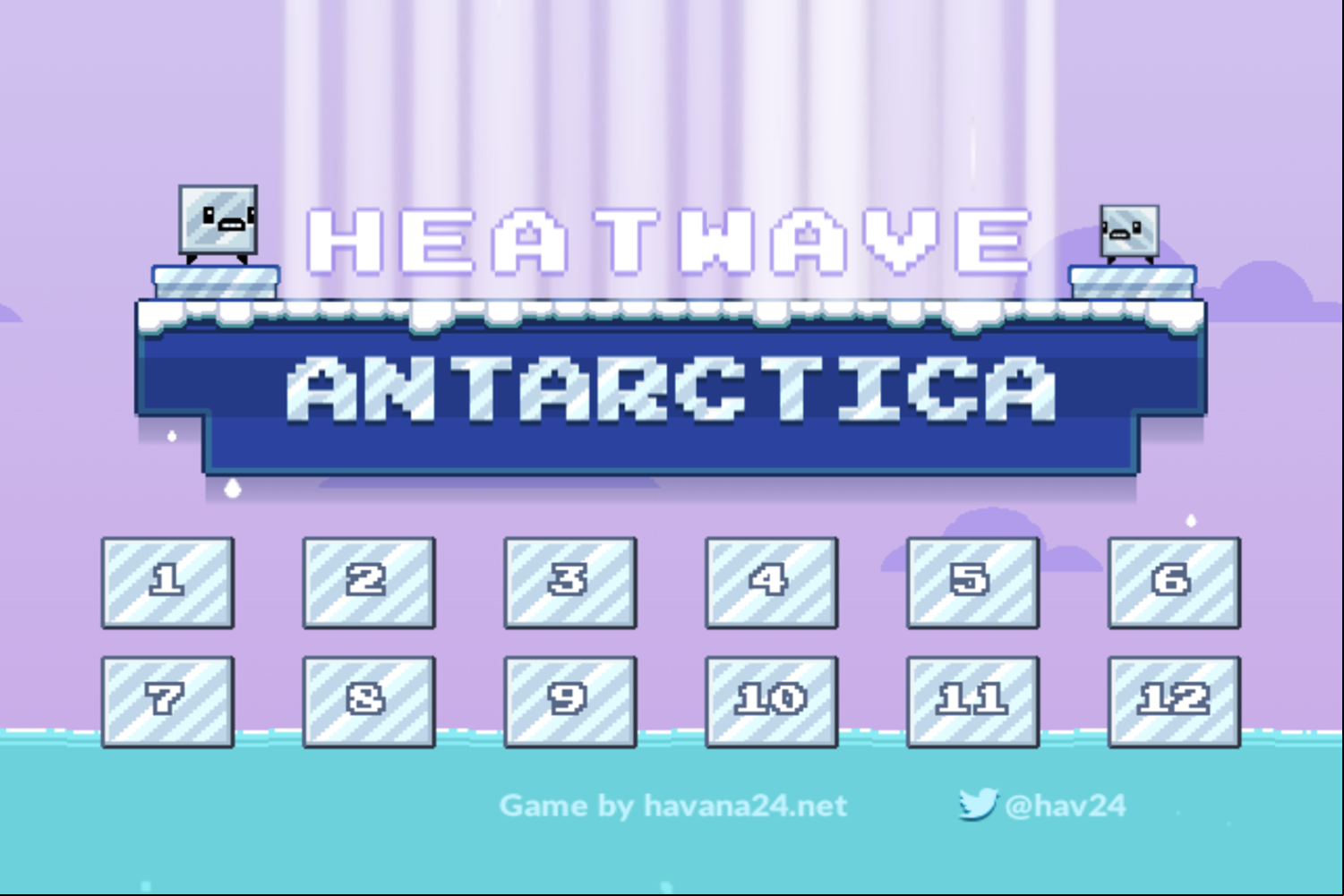 Heatwave Antarctica Game Level select Complete Screenshot.