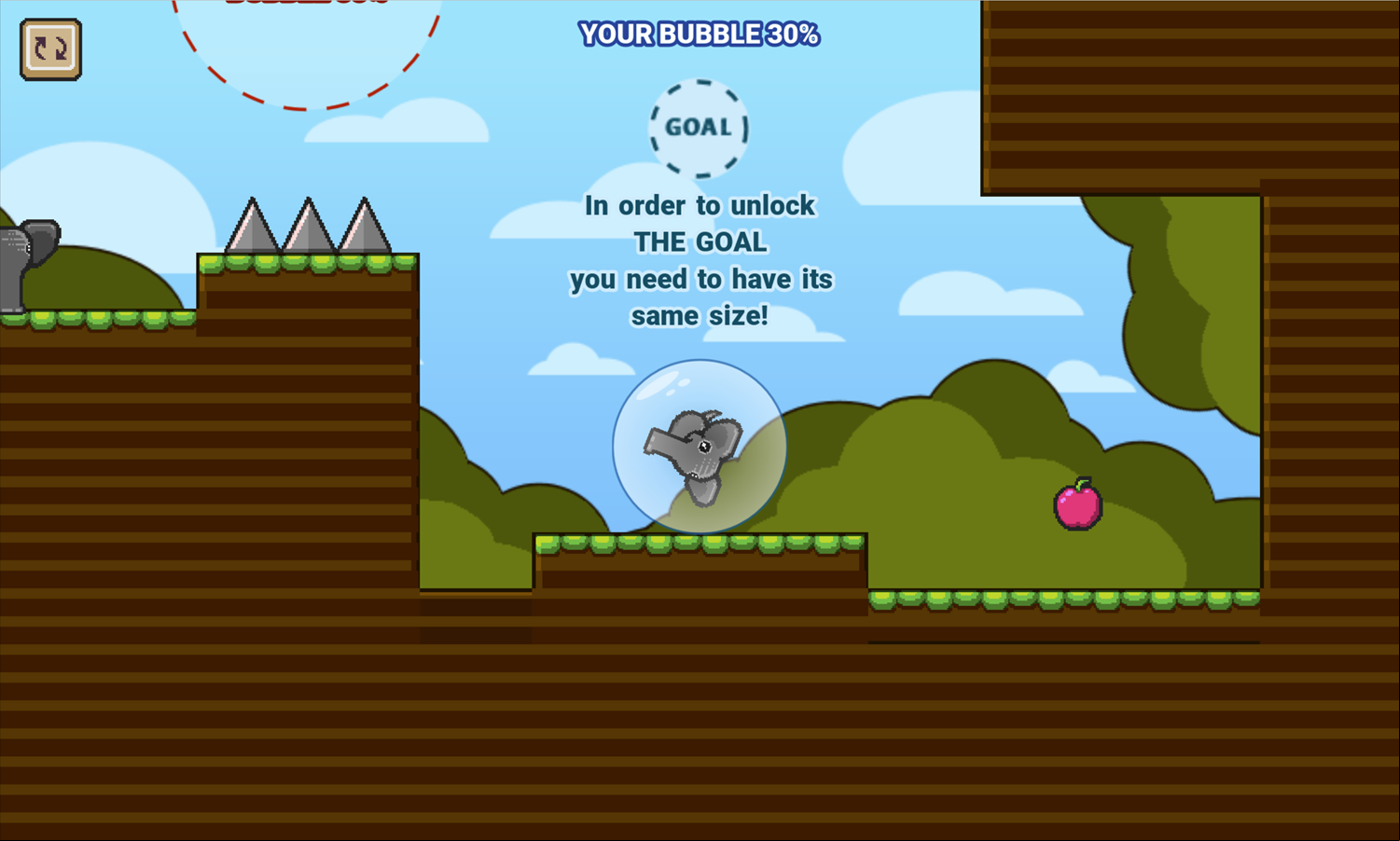 Heliumphant Game Goal Matching Instructions Screen Screenshot.