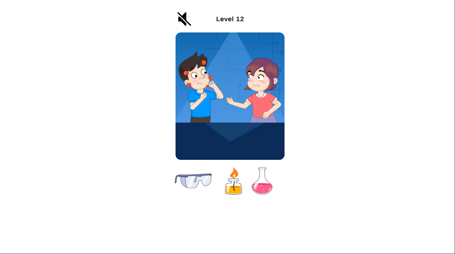 Help The Couple Game Level Progress Screenshot.