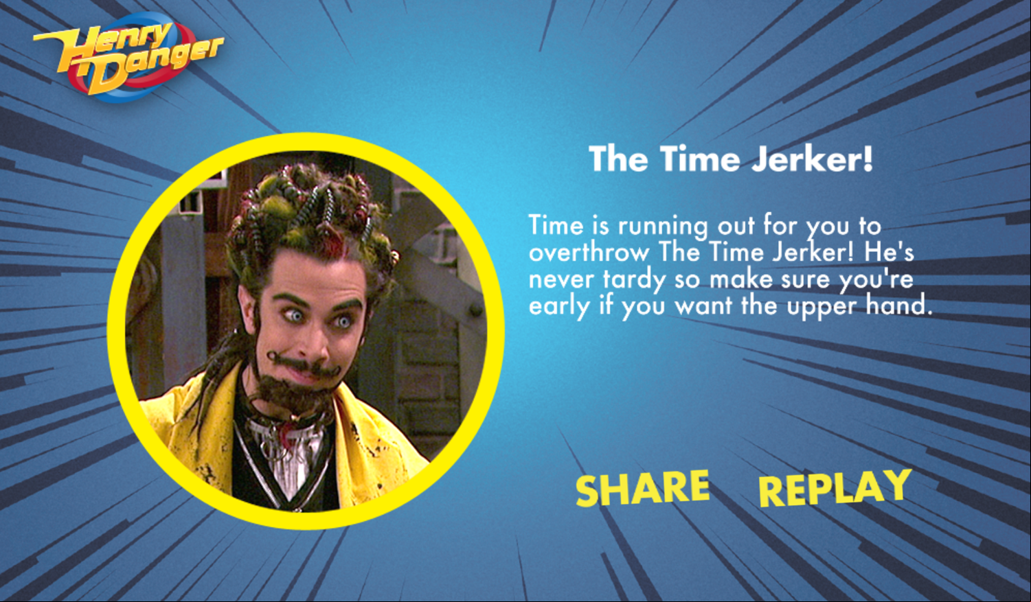 Henry Danger Who's Your Enemy Game Result Screenshot.