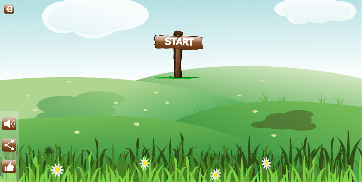 Hexa Puzzle Game Start Screen Screenshot.