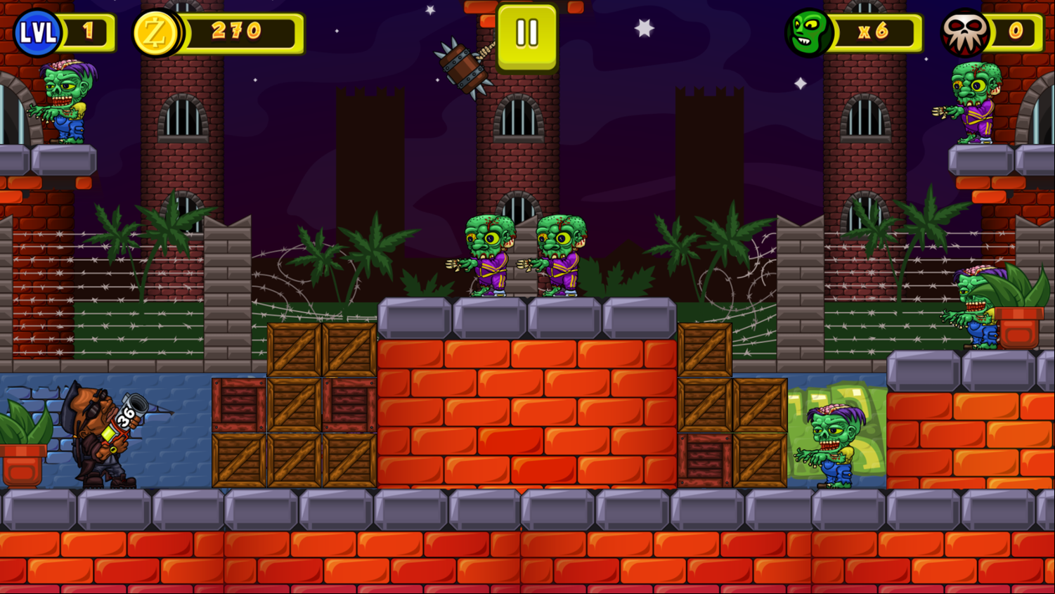 Hit Em Up Game Start Screenshot.