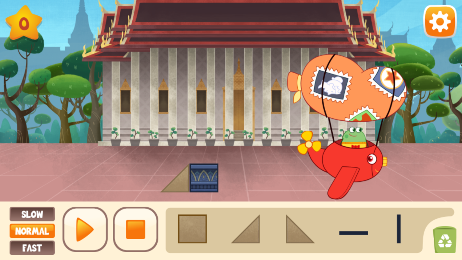 Hogie The Globehopper Adventure Puzzle Game Level Complete Screenshot.