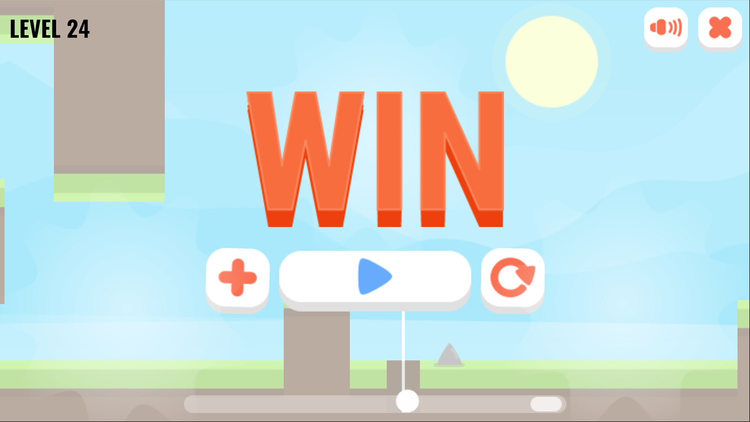 Hole 24 Game Level Beat Screen Screenshot.