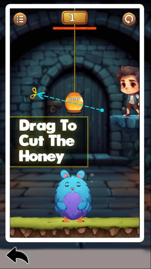 Honey Catcher Game How To Play Screenshot.