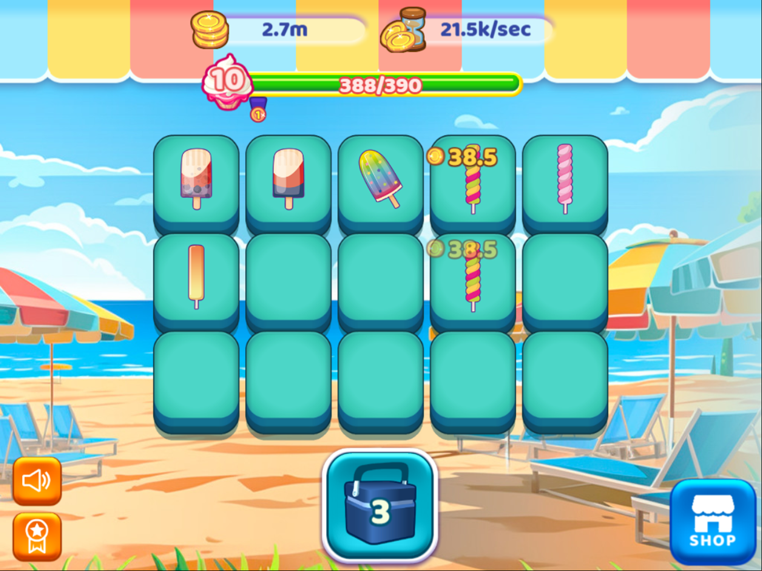 Ice Cream Merge Game Restarted Screenshot.