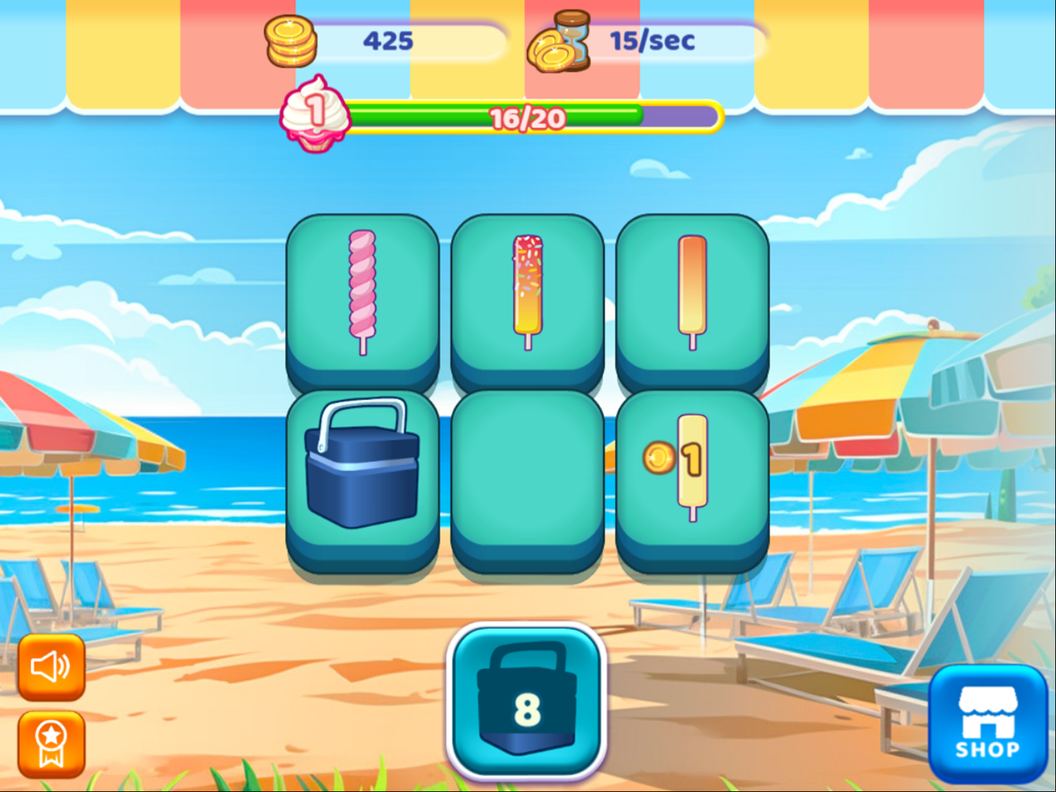 Ice Cream Merge Game Screenshot.