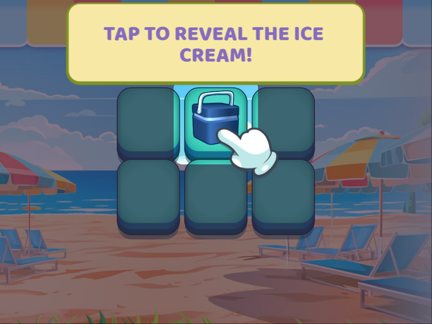 Ice Cream Merge Game Reveal Ice Cream Instructions Screenshot.