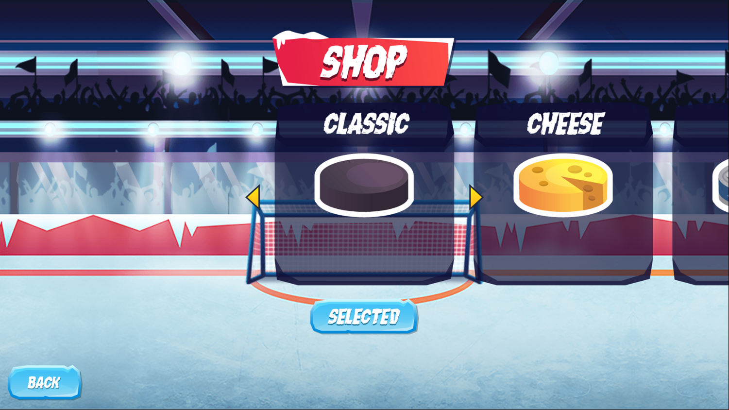 Ice Hockey Shootout Game Shop Screenshot.