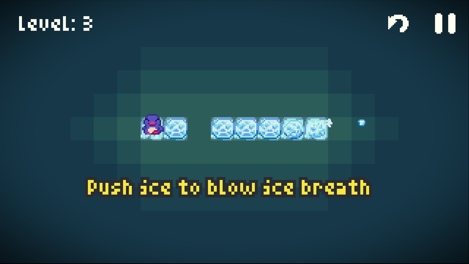 Icy Interval Game Blow Ice Breath Instructions Screen Screenshot.