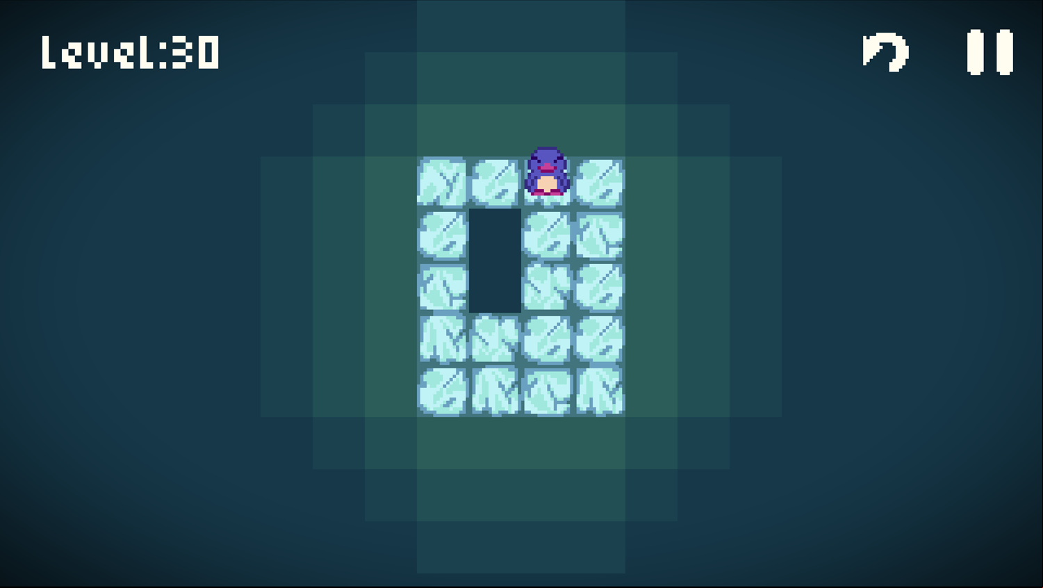 Icy Interval Game Final Level Screenshot.