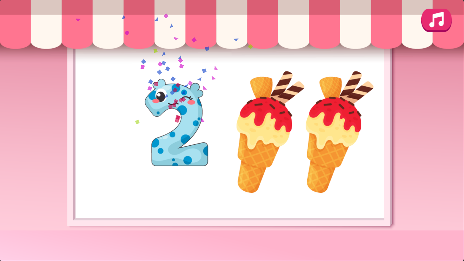 Identify The Number 2 Game Level Complete Screenshot.