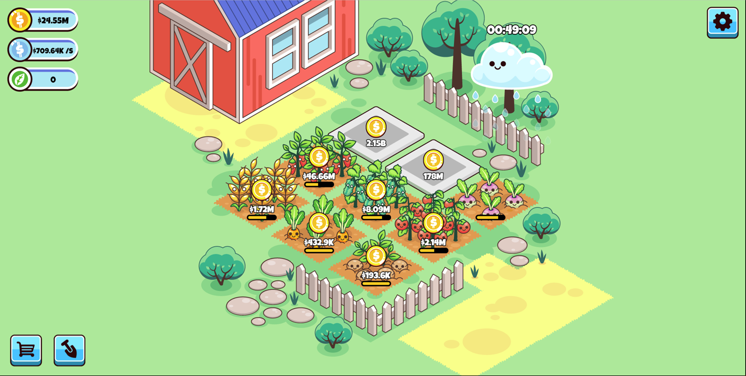 Idle Farming Business Gameplay Screenshot.