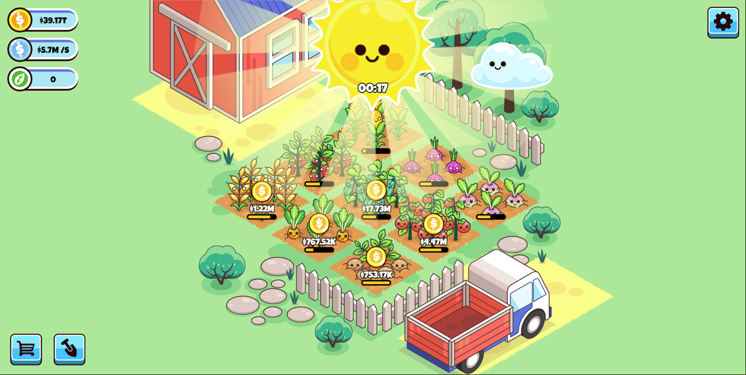 Idle Farming Business Game Trillions Earned Screenshot.