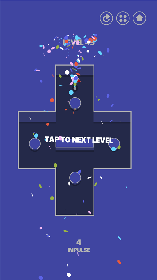 Impulse Ball Game Final Level Screenshot.