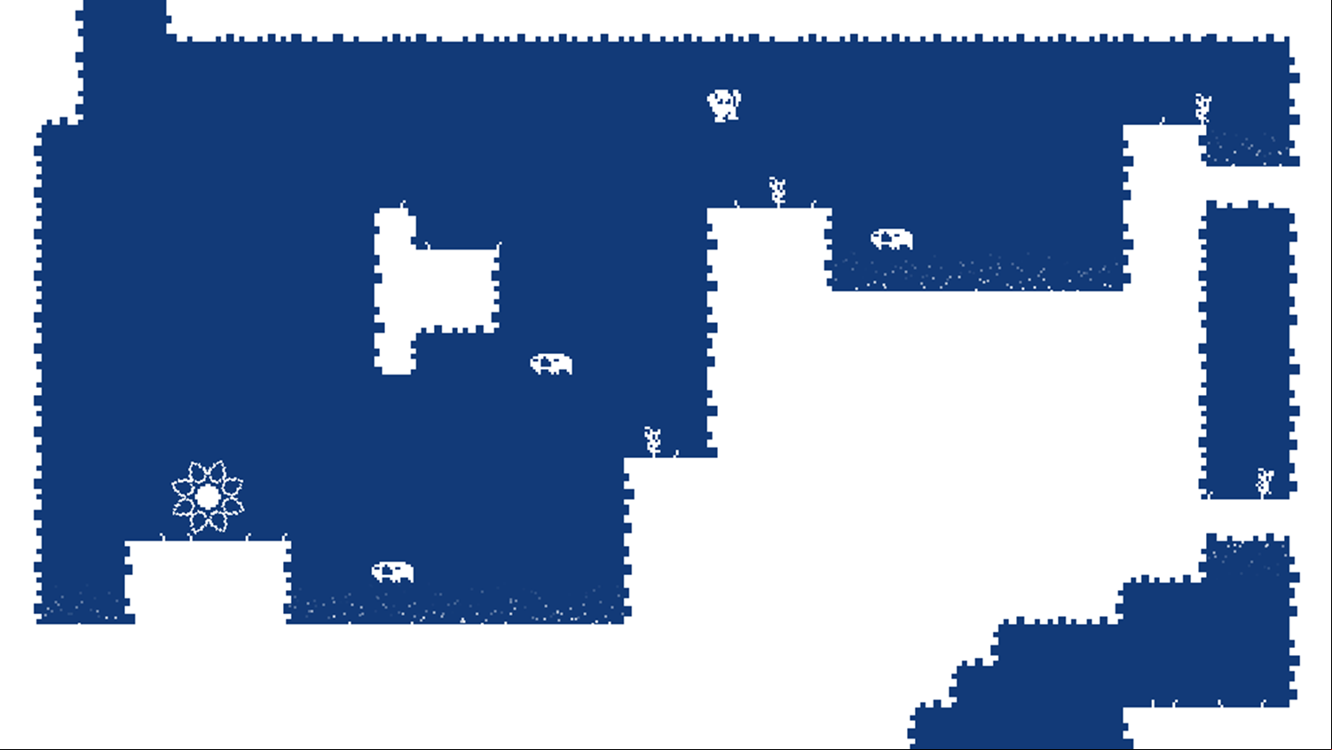 Infinite Descent Game Play Screenshot.