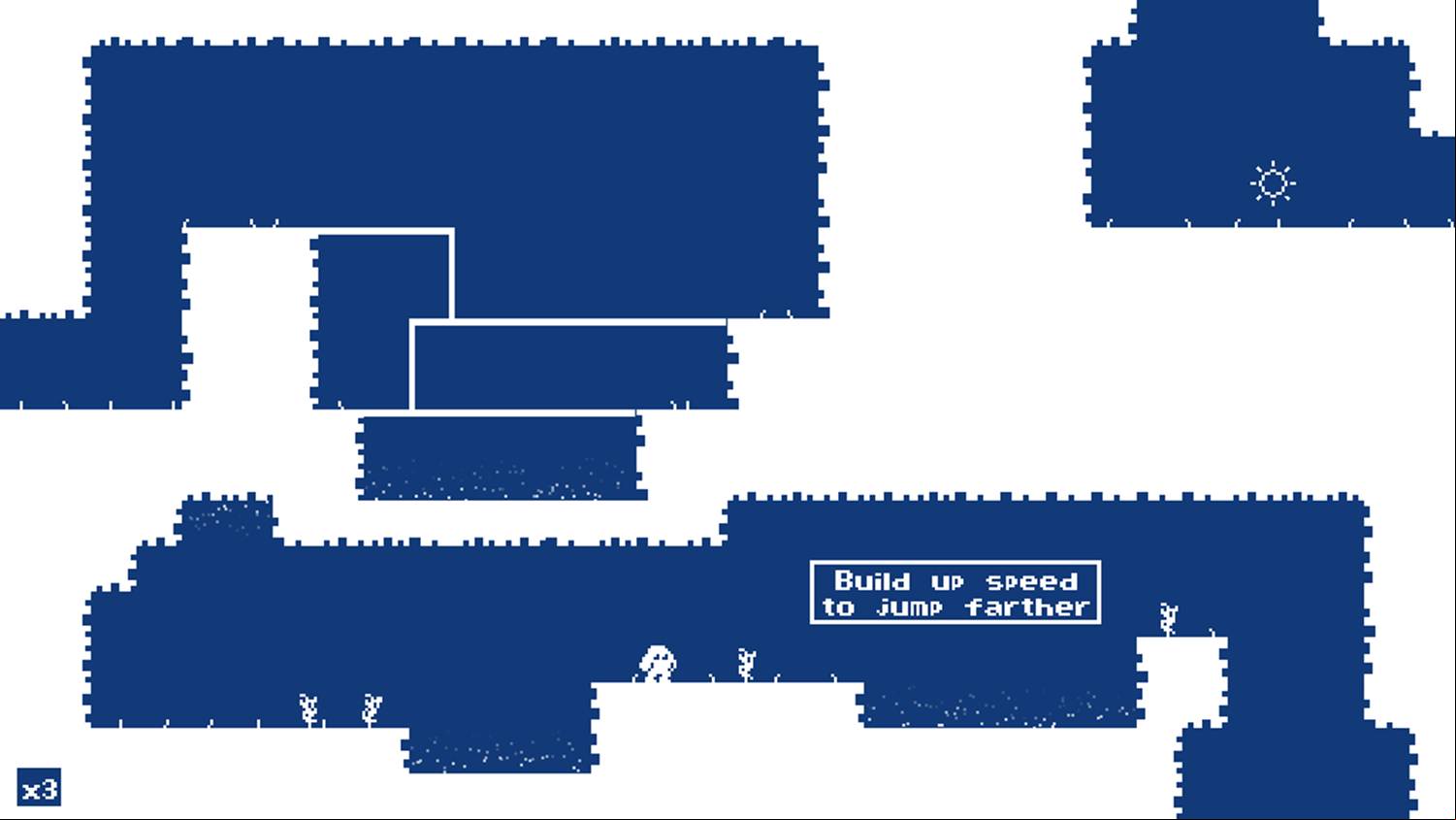 Infinite Descent Game Play Tips Screenshot.
