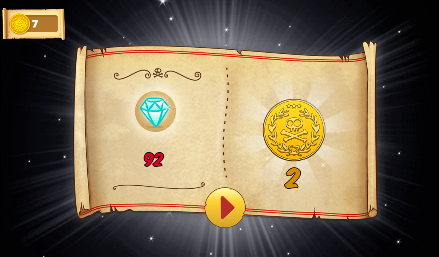 Jake and the Neverland Pirates Super Pirate Power Game Level Score Screenshot.