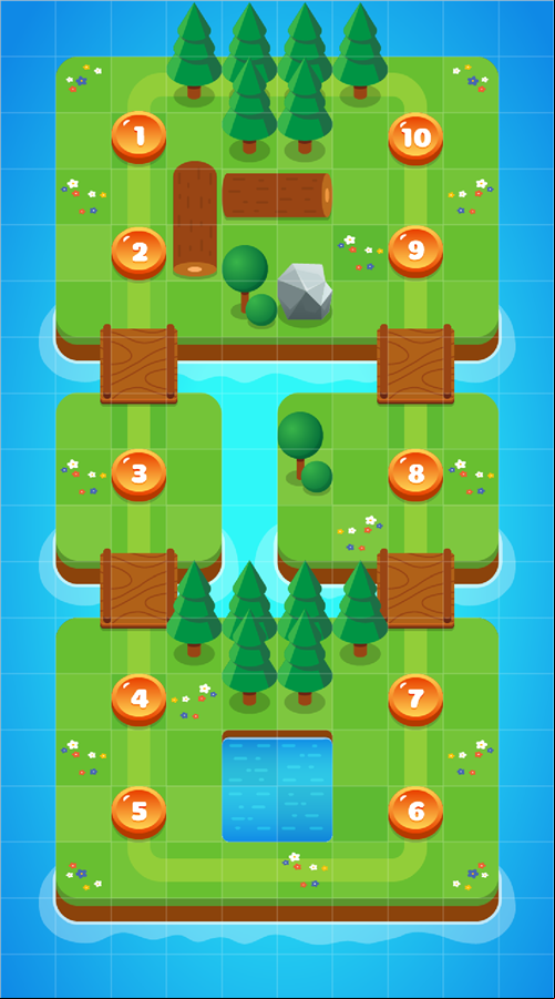 Jelly Journey Pro Game Level Select Screen Screenshot.