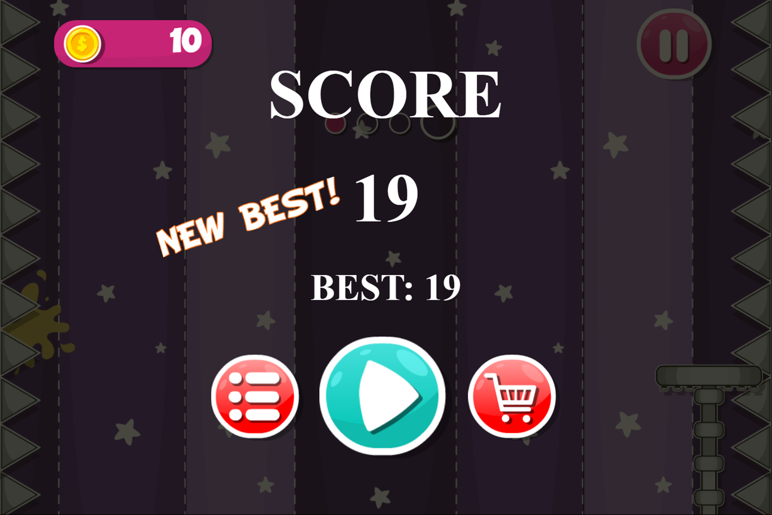 Jelly vs Candy Game Score Screenshot.