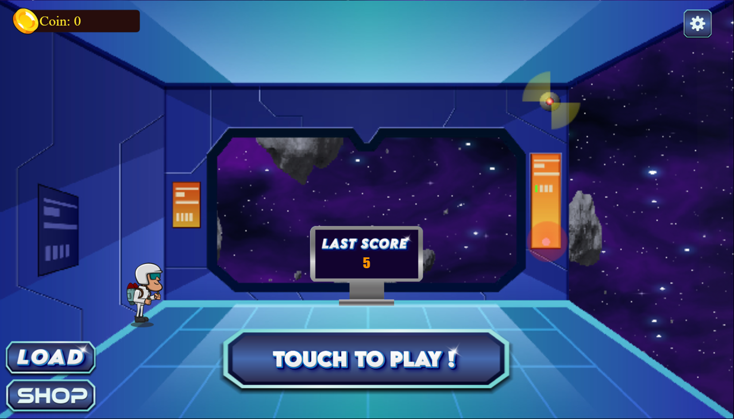 Jetpack MeteorFall Chronicles Game Touch To Play Screenshot.