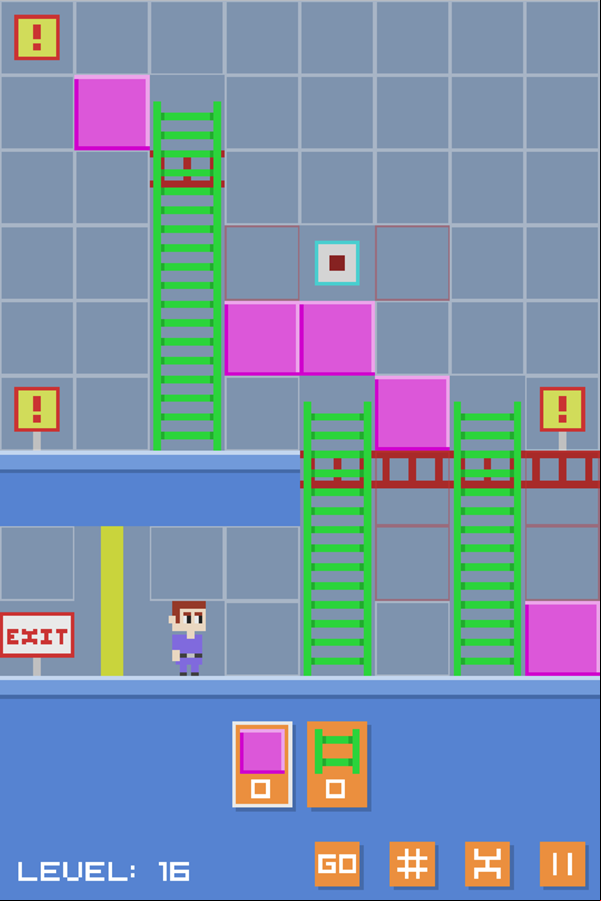 Joe Lost 1 Game Level 16 Walkthrough Screenshot.