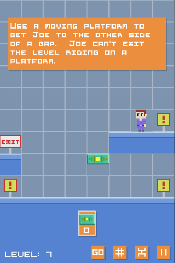 Joe Lost 1 Game Level 7 Walkthrough Screenshot.
