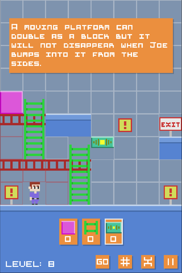 Joe Lost 1 Game Level 8 Walkthrough Screenshot.