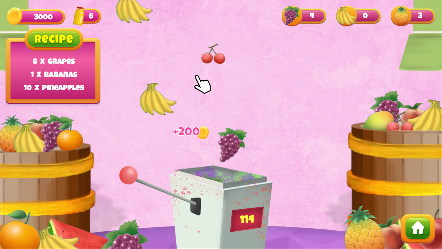 Juice Crusher Game Next Level Screenshot.