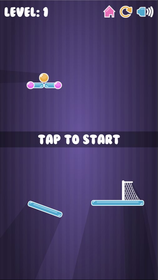 Jump And Goal Game Tap to Start Screenshot.