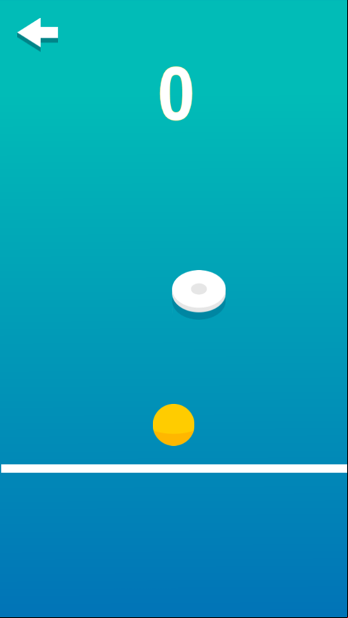 Jumping Ball Game Start Screenshot.