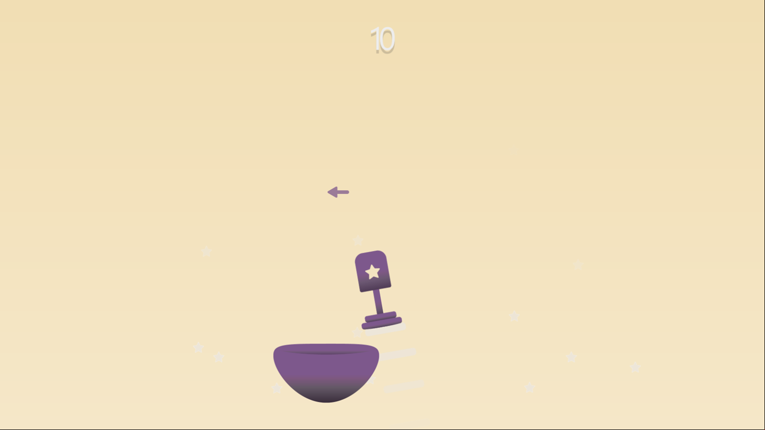 Jumping For Stars Game Play Screenshot.
