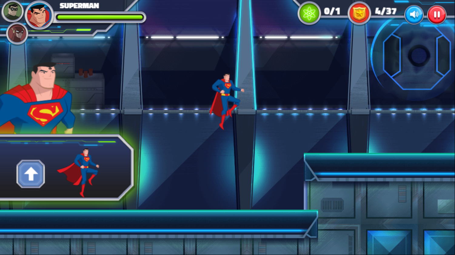Justice League Action Nuclear Rescue Game How To Jump Screenshot.
