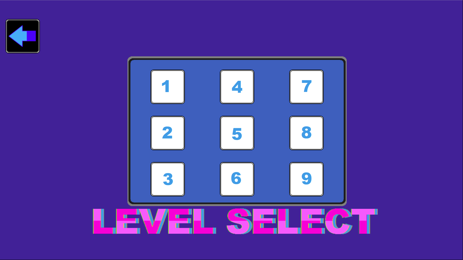 Kenne's Baskets Game Level Select Screen Screenshot.