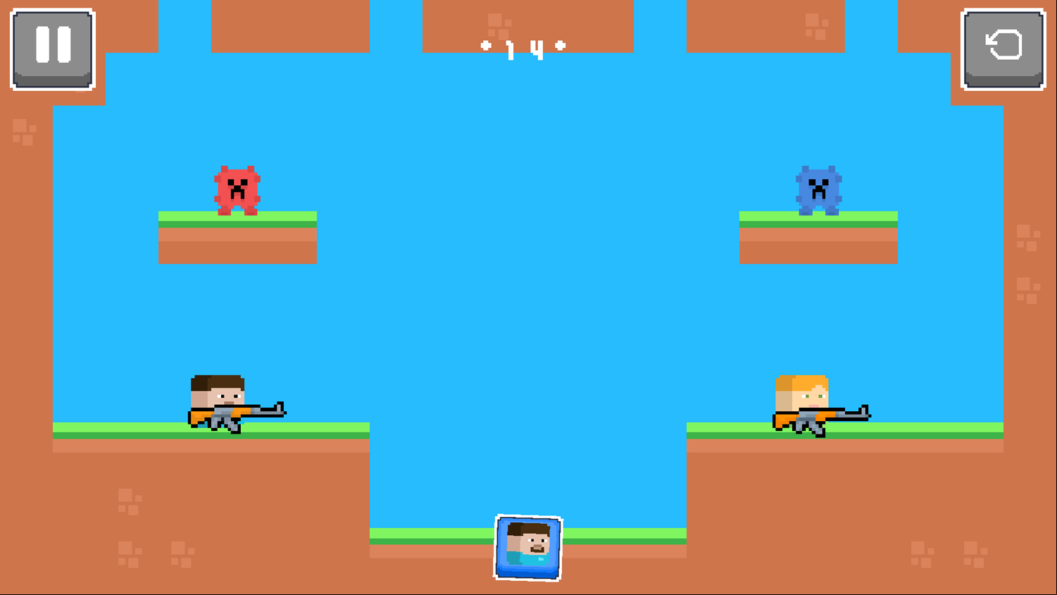 Killer Brothers Shoot Game Level Challenge Screenshot.