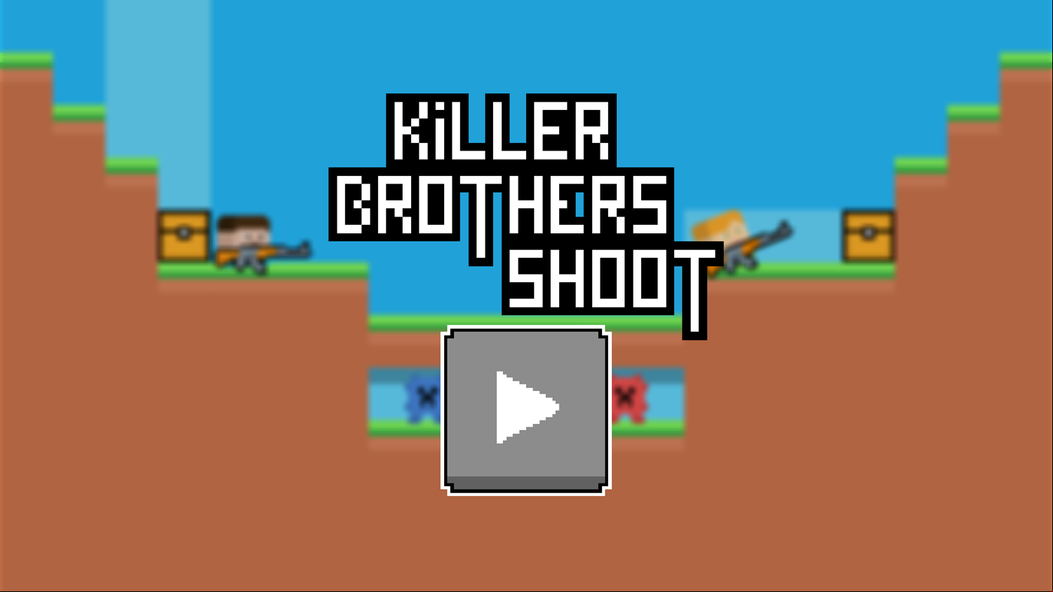 Killer Brothers Shoot Game Welcome Screen Screenshot.