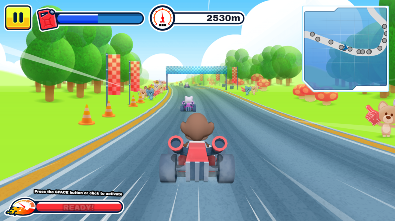 King Kong Kart Racing Game Progress Screenshot.