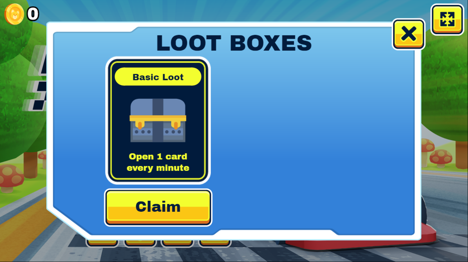 King Kong Kart Racing Game Loot Boxes Screenshot.