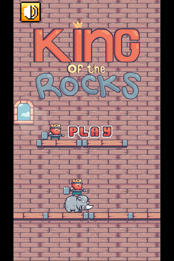 King of The Rocks Welcome Screen Screenshot.