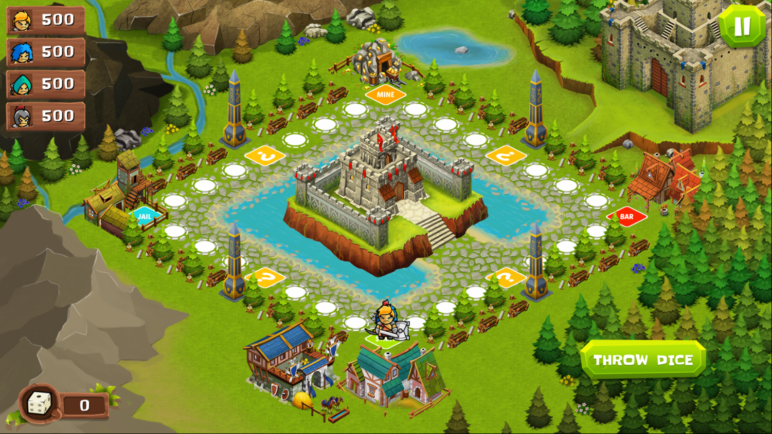Kingdoms Wars Game Start Screenshot.